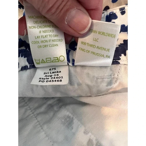 Lilly Pulitzer Callahan Chino Pants Tons Of Fun Elephants Size 0 Excellent UC - Picture 10 of 10